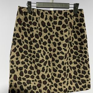 Ann Taylor Size 4 Animal Print Skirt
